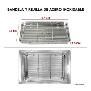 Caja China Jr Premium +parrilla 60x40x50cm Grillcorp