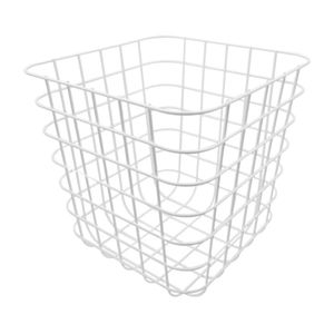 Cesta organizadora de metal Blanco 31x31x31