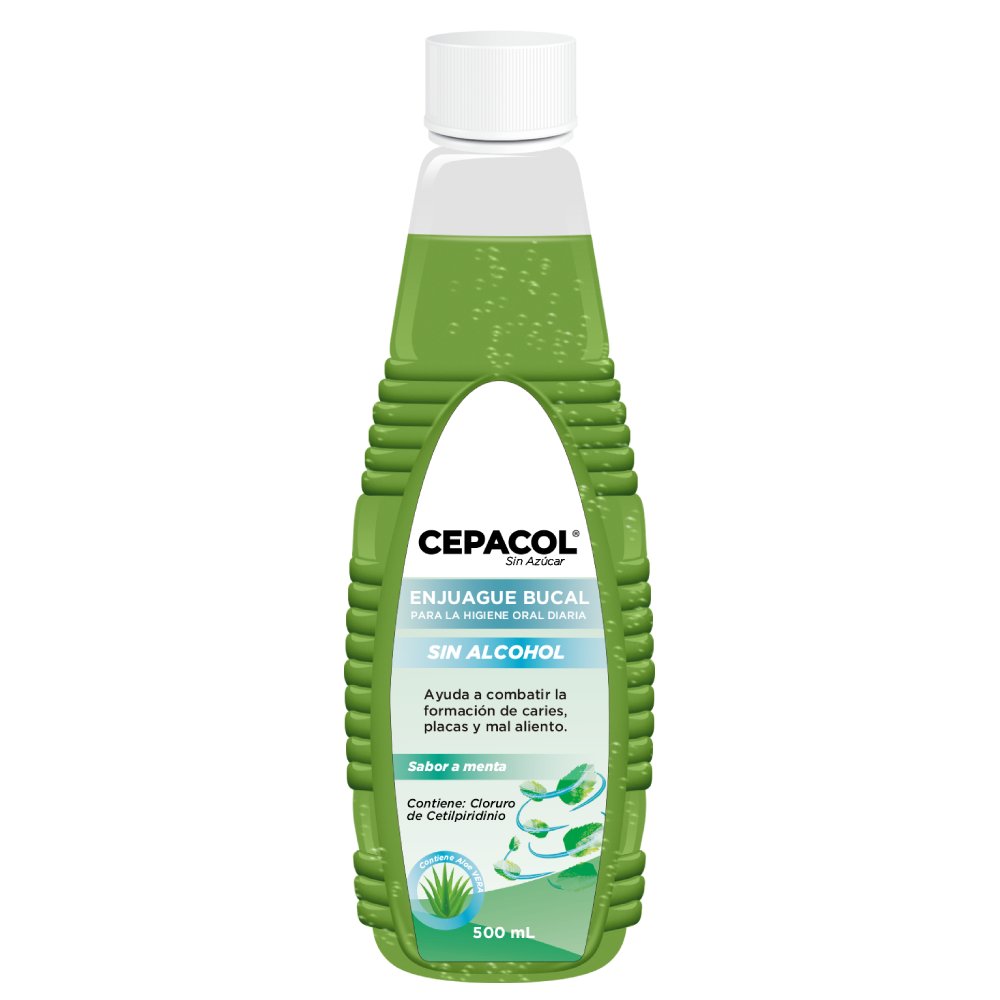 Enjuague Bucal Cepacol Sin Alcohol Frasco 500 ML Real Plaza