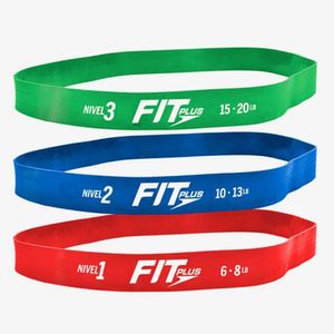 Set de Bandas de Resistencia Fit Plus - Bolsa 3 UN