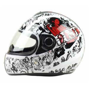 Casco Moto WLT 105 Lust White/Red (Large)