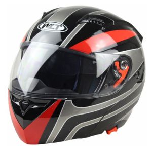 Casco Moto WLT 118 Classic Black/Red (Large)
