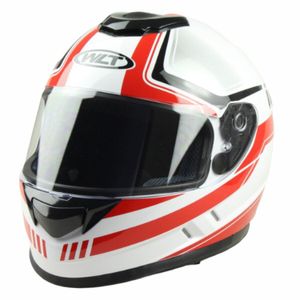 Casco Moto WLT 107 Classic White/Red (X Large)