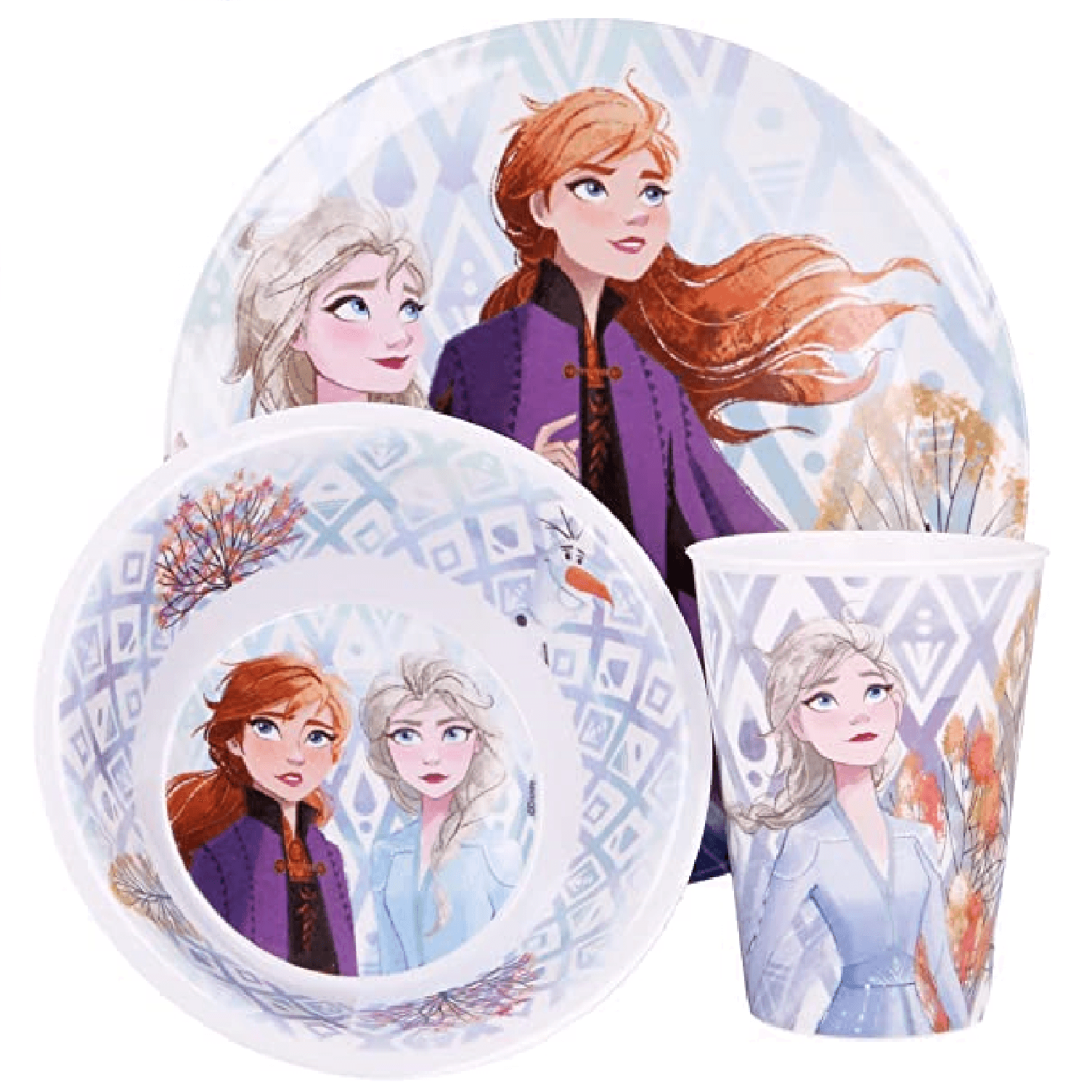 Vajilla Bebe Bambu Banco Infantil Melamina Blanca Circular Para