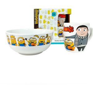 Set de vajilla de Cerámica de 2 piezas SCOOL - MINIONS H