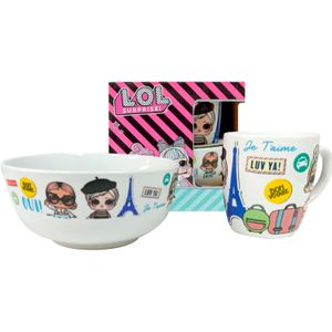 Set de vajilla de Cerámica de 2 piezas SCOOL - LOL