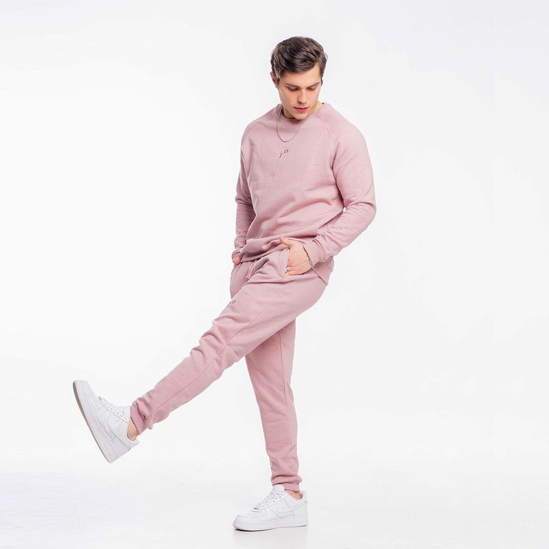 Conjunto Polera y Buzo Jogger TROPIKL Lifestyle Collection Slim Fit Pale Rose Hombre M Real Plaza