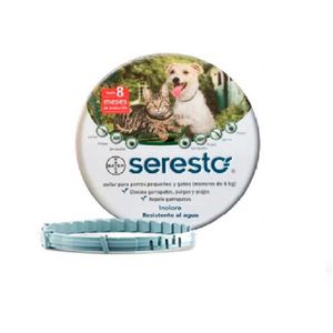 Collar Antipulgas para Gatos y Perros Seresto hasta 8kg