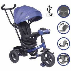 Triciclo Guiador Ebaby "ESPIN EB380" BLUE con USB