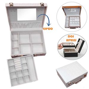 Organizador de Joyas L258 2 Niveles con Espejo