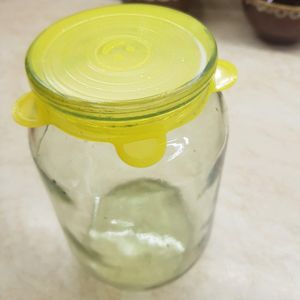 Tapas de Silicona EláSticas 6 Tamaños de Fundas para Tazones Amarrillo