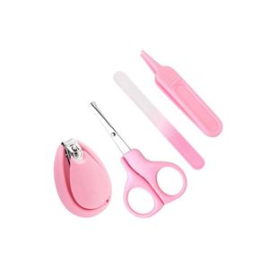 Kit de Cortaúñas Portátil para Bebes 4 Piezas -Rosado
