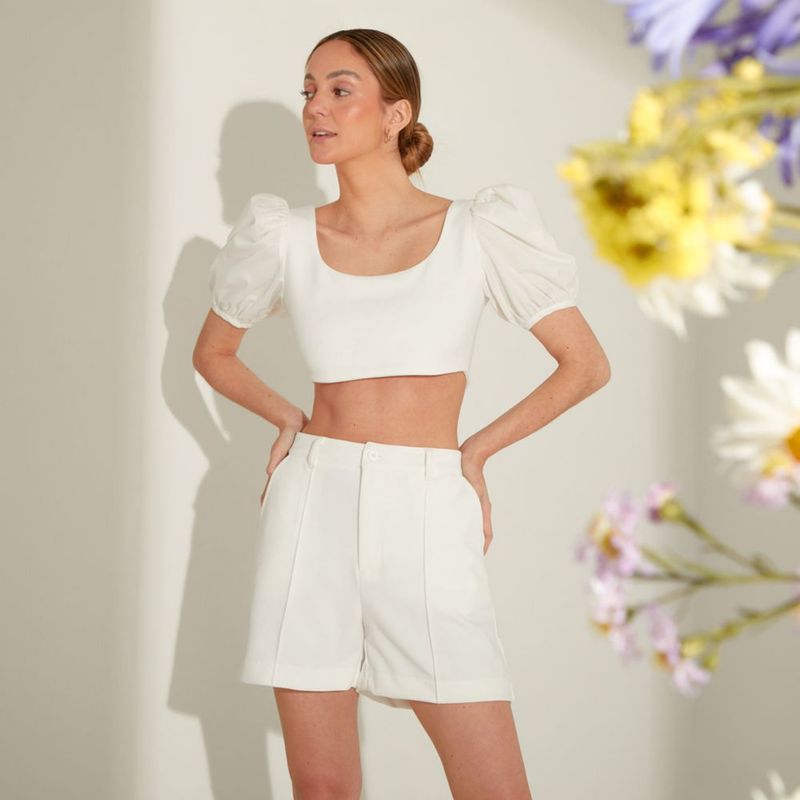 Blusa Malabar x La Papelerie Mujer Neutral Real Plaza