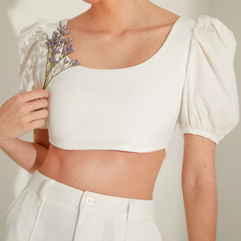 Blusa Malabar x La Papelerie Mujer Neutral Real Plaza