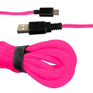 Cable USB Tipo C Trenzado VSG Aquila Rosa
