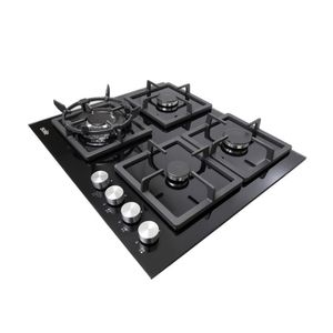 Encimera de Empotrar Sole SOLCO040 4 Quemadores Negro