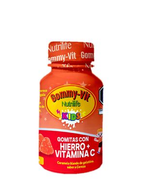 Gomitas Gommy-Vit Nutrilife Hierro más Vitamina C