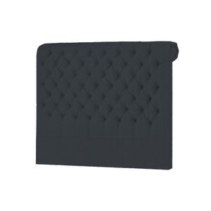 Cabecera Linen Mavisac Plaza King Color Gris Oscuro