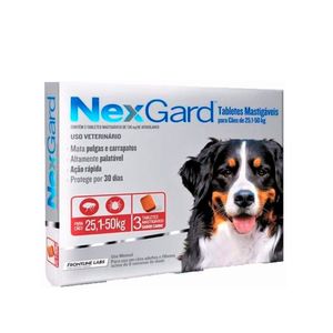 Antipulgas Nexgard 136 Mg Perros De 25.1 Kg A 50 Kg X 3 Und