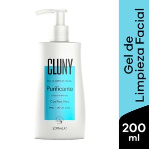 Gel Limpieza Facial Cluny con Aloe Vera - Frasco 200 ML