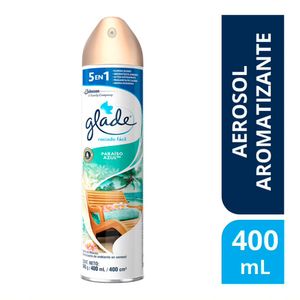 Aromatizante Aerosol Glade Paraíso Azul - Frasco 400 ML