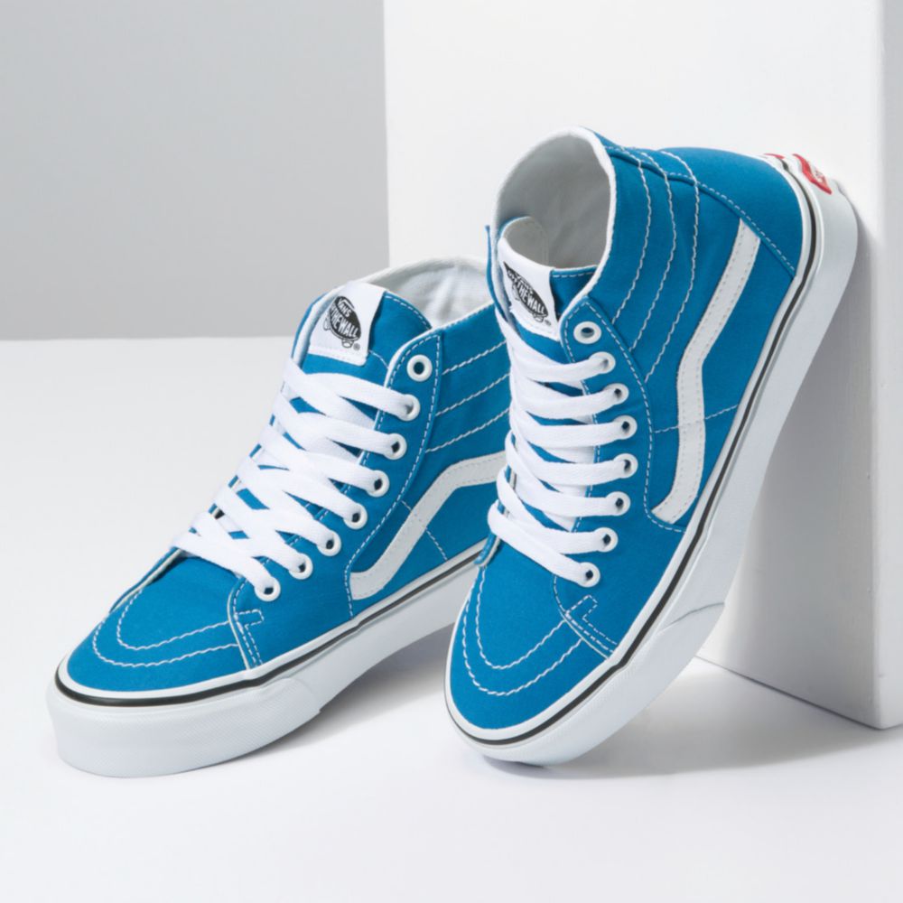 Vans sk8 hi online azul claro