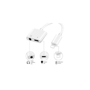 Adaptador de Audio y Carga Dual LightningLightning+Audio 3.5mm