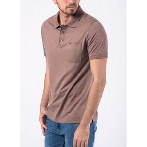 Polo Box Jersey Sanforizado M/C Regular Fit Kenix Camel L