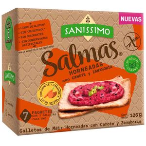 Galletas SALMAS de Camote y Zanahoria Caja 126g