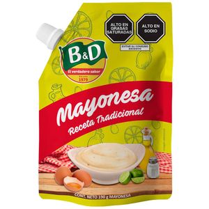 Mayonesa B&D Doypack 190g