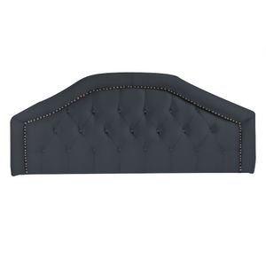 Cabecera Reina Mavisac Plaza King Color Gris Oscuro