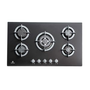 Cocina encimera Gas Egi-905vdneg Negro 5 quemadores