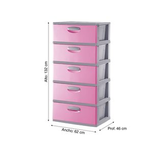 Megacomoda Polin #5 Rosado Gris