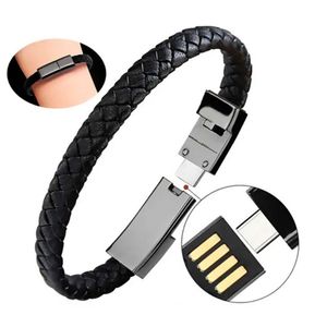 Cable USB a Tipo C Pulsera Brazalete - NEGRO 3.1 A
