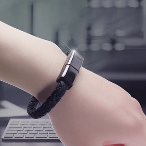 Cable USB a Tipo C Pulsera Brazalete - NEGRO 3.1 A