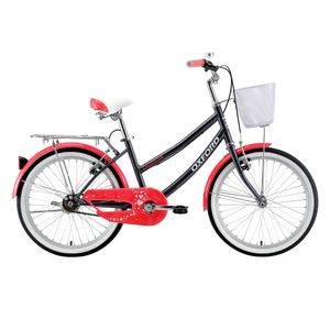 Bicicleta Oxford Cyclotour Aro 20 1v Grafito/Coral