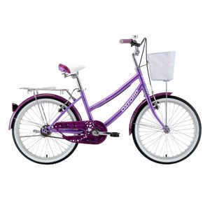 Bicicleta Oxford Cyclotour Aro 20 1v Morado/Blanco