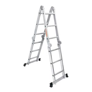 Escalera Multiposición 12 Peldaños Truper Capacidad de Carga 200 Kg Cod. 100495