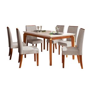 Comedor 6 Sillas Terios Formas home Beige