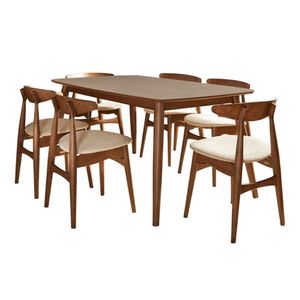 Comedor 6 Sillas Aurora Formas home Beige
