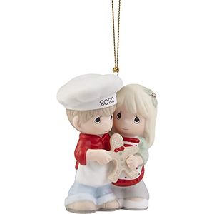 Adornos navideños colgantes Precious Moments 221004 en Multicolor de Cerámica