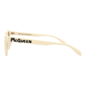 Lentes De Sol Alexander Mcqueen Am0331Sk-30011454-004 para Mujer en Blanco Rosa