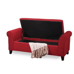 Banqueta Baúl Home Premium Cressy Rojo