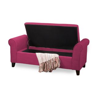 Banqueta Baúl Home Premium Cressy Fucsia