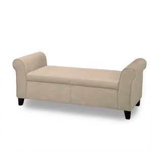 Banqueta Baúl Home Premium Cressy Beige