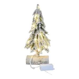 Árbol Pino Nevado de 35cm con luces LED FLC35LD Floripa