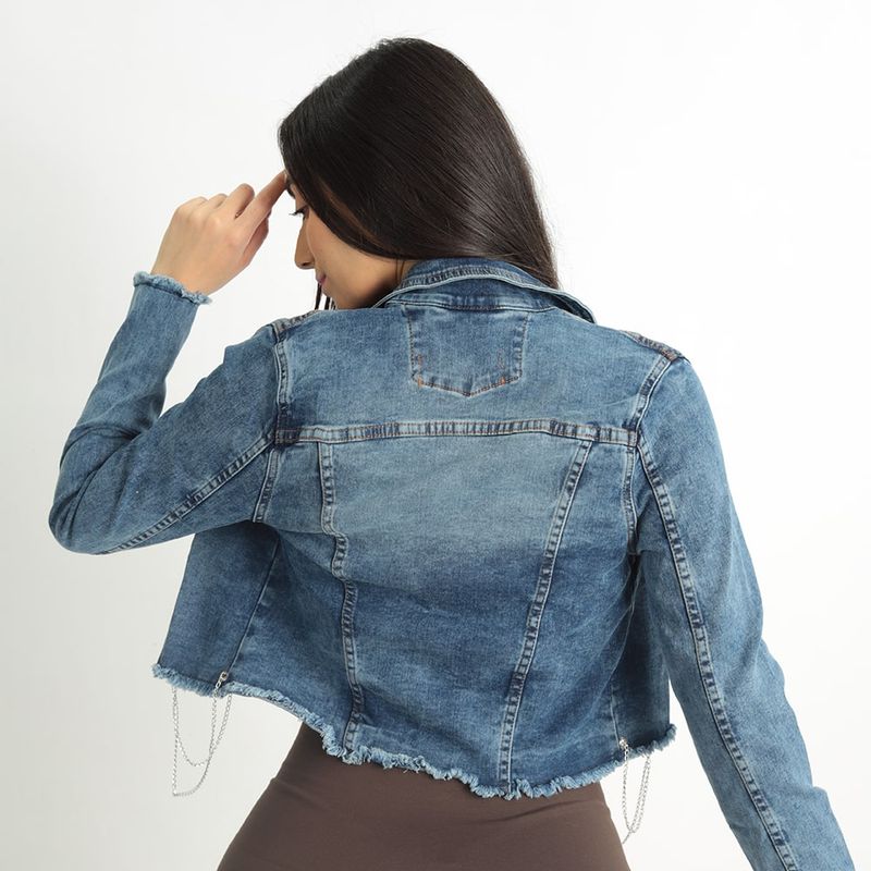 Casacas de best sale jeans mujer