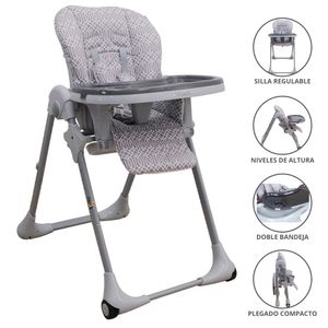 Silla de Comer Infanti Apettito Gris