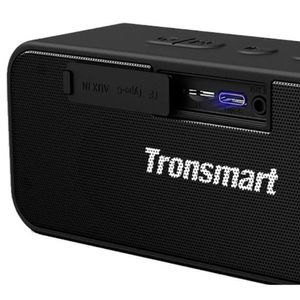 Parlante Original Tronsmart Element T2 Plus Bluetooth IPX7 Fiesta 24 Horas - Negro