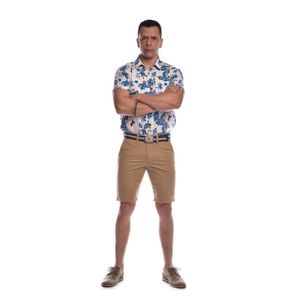 Camisa Ritzy Of Italy Mc Md 3Pe13 Ind Crudo1 Hombre